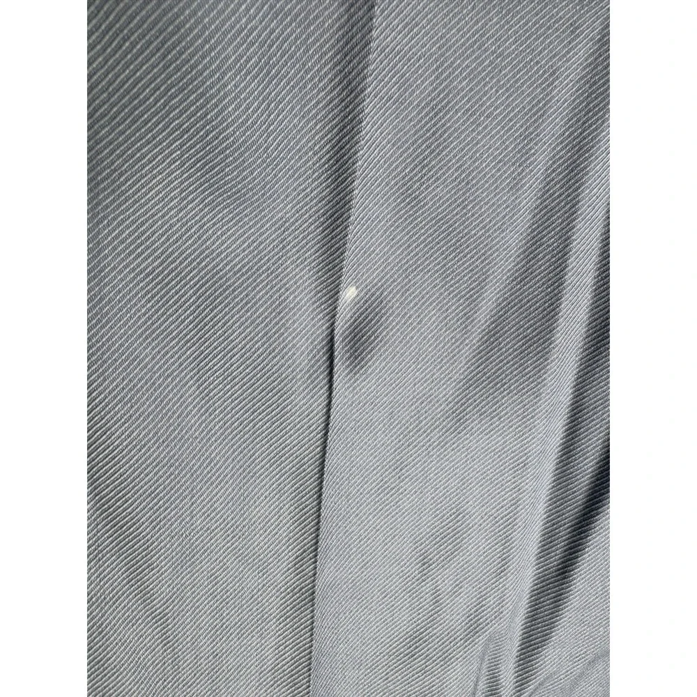 Zanella Bennett Blue Pleated Wool Dress Pants Mens 35x28 Cuffed Italy Designer